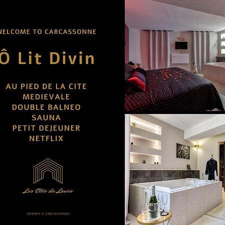 Les Gites De Laure - O Lit Divin, Instant De Volupte, Balneo Sauna, Climatisation, Netflix, 160M De La Cite Medievale การ์กาซอน ภายนอก รูปภาพ